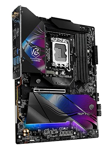 ASRock Intel Core Ultra Phantom Gaming Z890 Riptide WiFi 7 ATX Motherboard DDR5 9066 MHz 256 GB LGA1851 RL-ILM M.2 PCIe 5.0