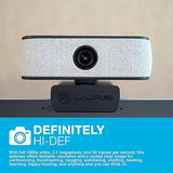 JLab JBuds Cam USB HD Webcam | Black with Optional White Faceplate | 1080P/30 FPS, 2.1 Megapixels | Auto-Focus | Dual Omni-Directional Microphones | Compatible with PC, Mac and Chromebook