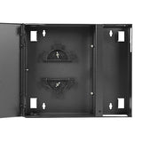 Black Box JPM401A-R2 Fiber Wall Cabinet, Open-Style, Unloaded, Accepts 4 Adapter Panels