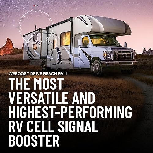 weBoost Drive Reach RV II- Cell Phone Signal Booster kit | Boosts 4G LTE & 5G for All Canadian Carriers - Rodgers, Bell, Telus & More | Made in The U.S. | ISED Approved (Model 654061)