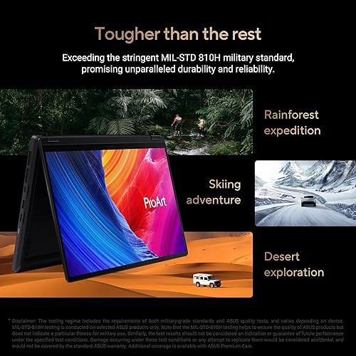 ASUS ProArt PX13, ASUS Next-Level AI PC, 13.3” 3K OLED Touchscreen Laptop, AMD Ryzen AI 9 365, NVIDIA RTX 4050 Laptop GPU, 24GB Memory, 1TB SSD, Wi-Fi 7, Nano Black, HN7306WU-DB72T-CB