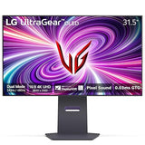 LG 32GS95UE-B 32'' Ultragear™ OLED Gaming Monitor with UHD Display | Dual Mode 240Hz, 480Hz | 0.03ms | Pixel Sound | Tilt/Height/Swivel Stand | Black