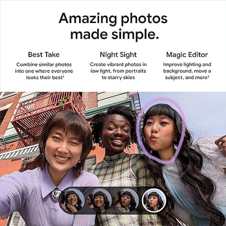 Google Pixel 8a - Unlocked Android Phone with Google AI, Advanced Pixel Camera and 24-Hour Battery - Porcelain - 128 GB Porcelain 128GB Phone Only