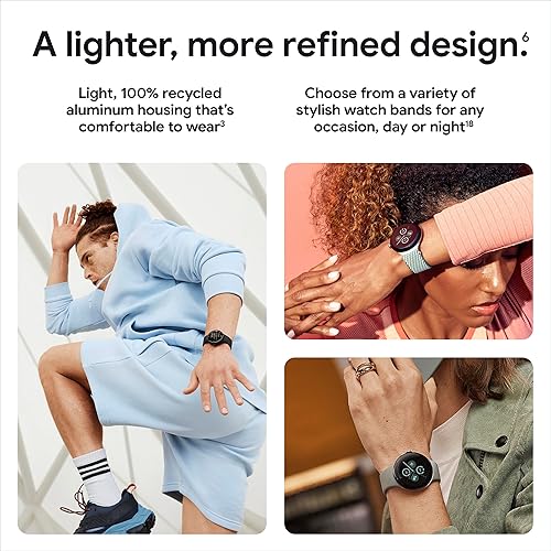 Google Pixel Watch 2 (Previous Model) with the Best of Fitbit - Heart Rate Tracking, Stress Management, Safety Features - Android Smartwatch - Champagne Gold Aluminum Case - Hazel Active Band - Wi-Fi Gold Case w/ Hazel Band - WiFi WiFi