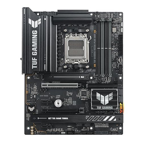 ASUS TUF Gaming B650E-PLUS WiFi AMD B650 ATX Motherboard, 12+2+1 80A DrMOS Power Stages, DDR5, PCIe 5.0 Ready, 3X M.2, Wi-Fi 6E, 2.5Gb LAN, DisplayPort, HDMI™, USB Type-C, BIOS Flashback, Aura Sync ATX TUF B650E-Plus|M.2 x3|WiFi 6E