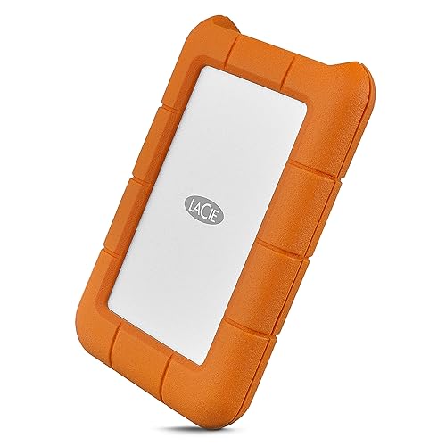 LaCie Rugged USB-C 1TB Portable External Hard Drive