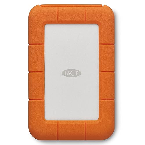 Lacie Rugged USB-C External Hard Drive 4000 GB Orange, Silver