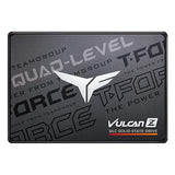 TEAMGROUP T-Force Vulcan Z 2TB SLC Cache 3D NAND QLC 2.5 Inch SATA III Internal Solid State Drive SSD (R/W Speed up to 550/470 MB/s) T253TY002T0C101 2TB Vulcan Z QLC