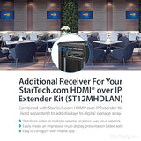 StarTech.com ST12MHDLANRX Hdmi Video Over Ip Gigabit Lan Enet Receiver for St12mhdlan 1080p, Black