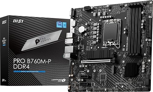 MSI PRO B760M-P DDR4 ProSeries Motherboard (Supports 12th/13th Gen