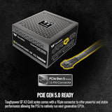 Thermaltake Toughpower GF A3 ATX 3.0 1050W 80+ Gold Full Modular SLI/Crossfile Ready Power Supply; PCIe Gen.5 600W 12VHPWR Connector Included; PS-TPD-1050FNFAGU-L; 10 Year Warranty