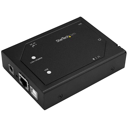 StarTech.com VGA-Over-IP Extender with 2-Port USB Hub - Video-Over-LAN Extender - 1920 x 1200 (IPUSB2VGA2) VGA - 1920x1200