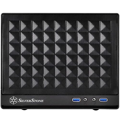 Silverstone Computer Case with Mesh Front Panel,Black (SG13B) Black (Standard)