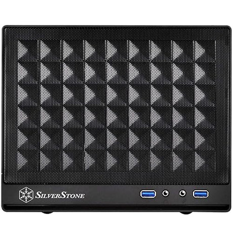 Silverstone Computer Case with Mesh Front Panel,Black (SG13B) Black (Standard)