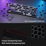 ASUS ROG Strix Scope II 96 Wireless Gaming Keyboard, Tri-Mode Connection, Dampening Foam & Switch-Dampening Pads, Hot-Swappable Pre-lubed ROG NX Snow Switches, PBT Keycaps, RGB-Black