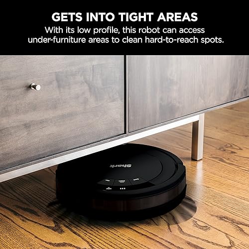 Shark RV754CA ION Robot Vacuum, Wi-Fi Connected, Works with Google Assistant, Multi-Surface Cleaning, Carpets, Hard Floors, Black (Canadian Version)