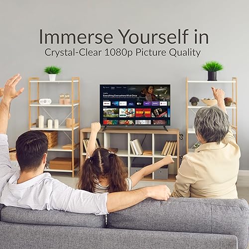 Supersonic Smart Google TV SC-3250GTV 32-inch FHD DLED TV with Google Assistant, ATSC/NTSC, HDMI, WiFi, USB Input, 1080p Resolution,16.7M Colors, 60Hz Refresh Rate, Bluetooth, Remote Control SC-3250GTV– 32” Smart TV