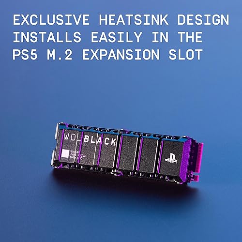 WD_BLACK 2TB SN850P NVMe M.2 SSD Officially Licensed Storage Expansion for PS5 Consoles, up to 7300MB/s, with heatsink - WDBBYV0020BNC-WRSN 2TB NEW - Up to 7,300MB/s