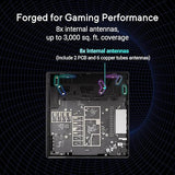 ASUS ROG Strix GS-BE12000 WiFi 7 Tri-Band Router, 12000 Mbps, 20G Wired Capacity, 3,000 sq. ft. Coverage, 2.0GHz Quad-core CPU, Game Acceleration, Triple-Level Security, AiMesh Compatible