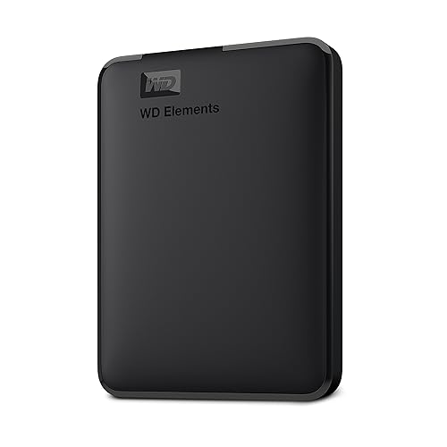 Western Digital 5TB Elements Portable External Hard Drive, USB 3.0 - WDBU6Y0050BBK-WESN,Black 5TB Portable HDD