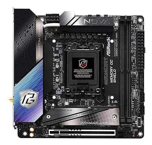 ASRock Intel Core Ultra Z890 LGA1851 RL-ILM Mini ITX Motherboard Phantom Gaming Z890i Nova WiFi 7 DDR5 9466 MHz 128 GB