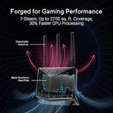 ASUS RT-BE86U BE6800 Dual-Band WiFi 7 Router, Supports 4096-QAM, MLO, AI WAN Detection, AiMesh, Subscription-Free Network Security, and Comprehensive VPN Features, Guest Network Pro, Gaming WiFi 7 | BE6800