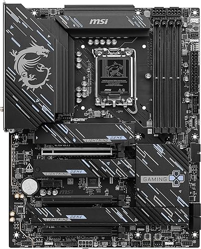 MSI Z890 Gaming Plus WiFi Gaming Motherboard (Supports Core Ultra Series 2 Intel Processors, LGA 1851, DDR5, PCIe 5.0, M.2, SATA, 5Gbps LAN, USB Type-C, Wi-Fi 7, Bluetooth 5.4, Thunderbolt 4, ATX)