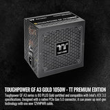 Thermaltake Toughpower GF A3 ATX 3.0 1050W 80+ Gold Full Modular SLI/Crossfile Ready Power Supply; PCIe Gen.5 600W 12VHPWR Connector Included; PS-TPD-1050FNFAGU-L; 10 Year Warranty