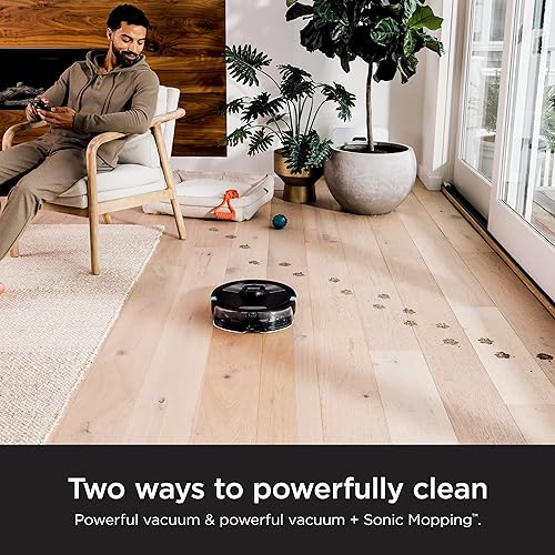 Shark RV2610WDCA AI Ultra Robot Vacuum and Mop with Matrix Clean Navigation, CleanEdge Technology, Perfect for Pet Hair, Works with Alexa