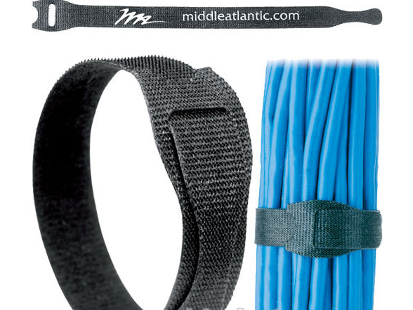 Middle Atlantic TW12 8 in. Cable Management Straps 12 Pack
