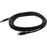 AddOn 2.0m 6.6ft USB-C Male to USB 2.0 A Male Sync and Charge Black Cable USBC2USB2MB