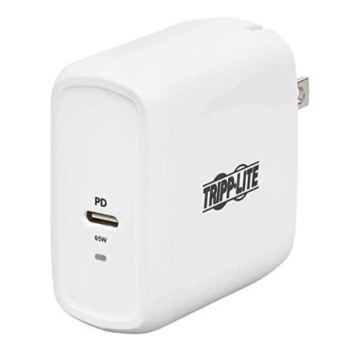 Tripp Lite Compact USB-C Wall Charger - GaN Technology, 65W PD Charging, White