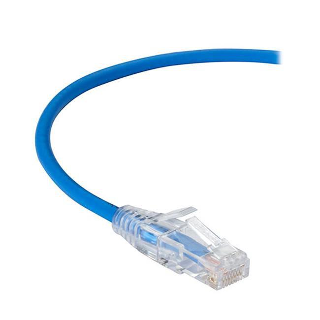 Slim-Net 28-AWG CAT6 250-MHz Ethernet Patch Cable (UTP) - PVC, Snagless, Blue, 4