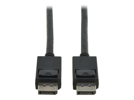 Tripp Lite series DisplayPort 2.1 Cable with Latching Connectors M/M 8K 60 Hz 40 Gbps HDR HBR3 MST 4:4:4 HDCP 2.2 Black 3 ft. 0.9 m P5800038K62