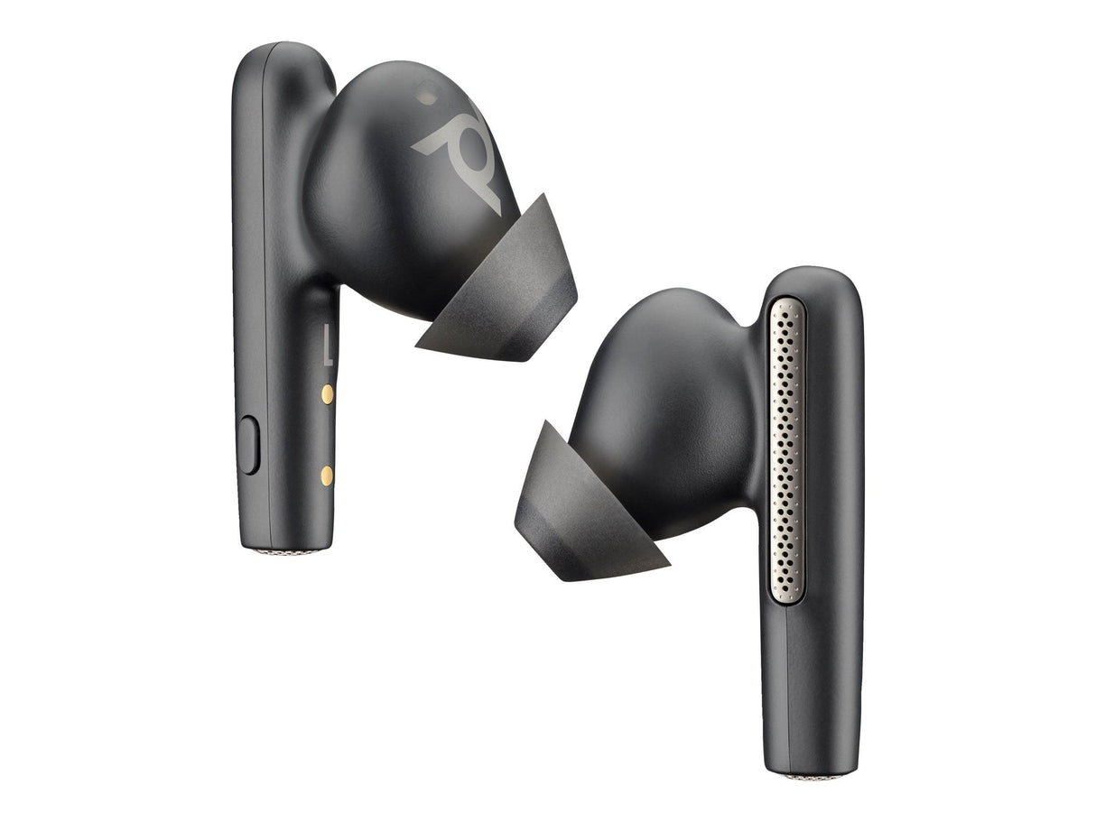HP Poly Voyager Free 60 UC Earset Microsoft Teams Certification Google Assistant, Siri Stereo Color Carbon Black Model 7Y8L8AA