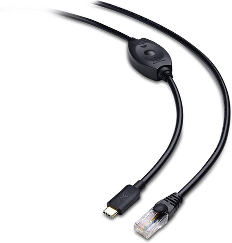 cable matters usb c to rj45 console cable for windows and macbook pro (compatible cisco console cable, rollover cable) with ftd