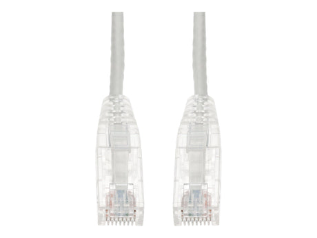 AddOn 2ft White CAT 6A Slim PVC Ethernet Cable Snagless Clear-Claw RJ-45 M/M