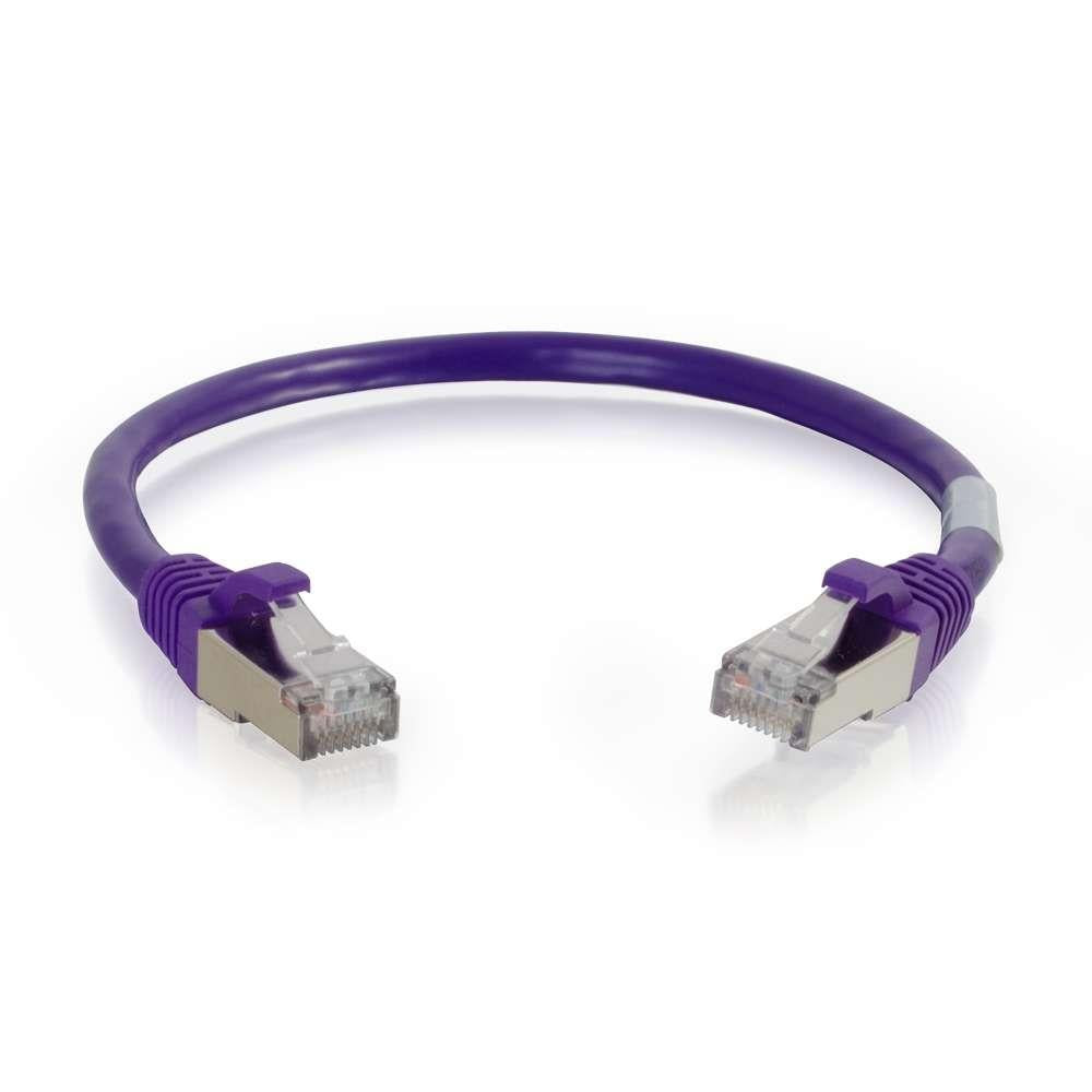 C2G 14FT CAT6 SNAGLESS SHIELDED (STP) NETWORK PATCH CABLE - PURPLE