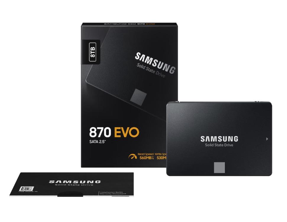 SAMSUNG 870 EVO Series 2.5 8TB SATA III V-NAND Internal Solid State Drive (SSD) MZ-77E8T0B/AM
