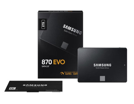 SAMSUNG 870 EVO Series 2.5 8TB SATA III V-NAND Internal Solid State Drive (SSD) MZ-77E8T0B/AM
