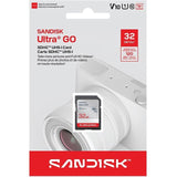 SanDisk Ultra GO SD 32GB Secure Digital High Capacity SDHC Memory Card, Up to 120MB/s UHS-I A1 C10 U1 V10 SDSDUGN-032G-GN6IN
