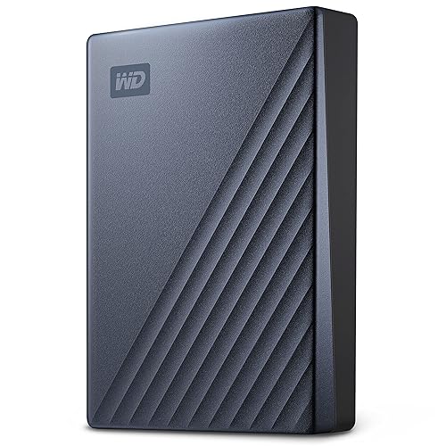 Western Digital 5TB My Passport Ultra Blue Portable External Hard Drive, USB-C, Password Protection - WDBFTM0050BBL-WESN Blue 5TB PC