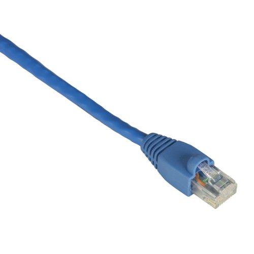 Black Box EVNSL641-0025 CAT6 550MHz Stranded Ethernet Patch Cable - Unshielded, PVC, Snagless Boots, Straight-Pinned, Blue, 25 ft.