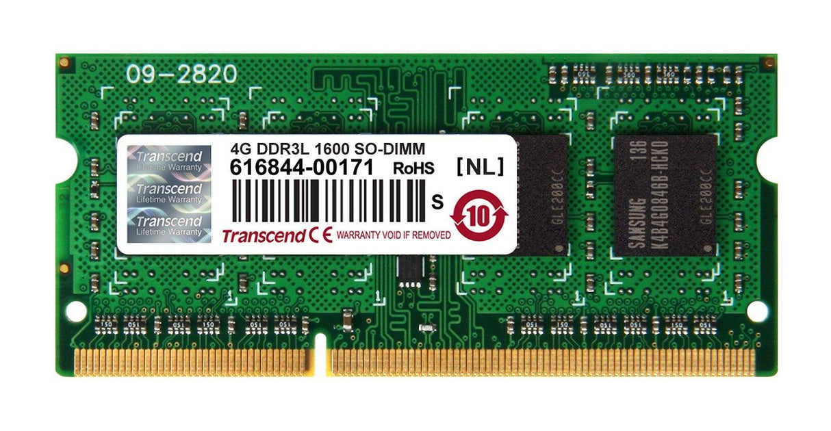 4GB DDR3L 1600 SO-DIMM 1RX8
