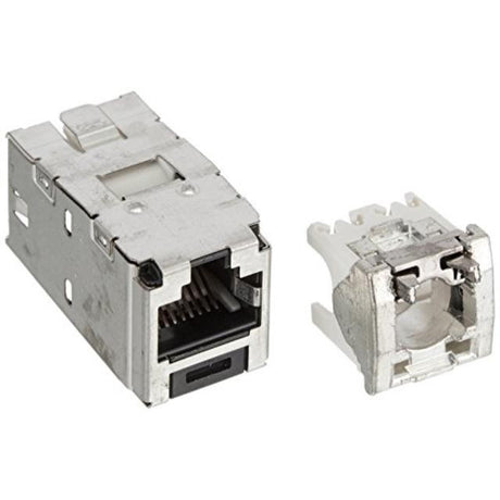 Panduit CJS5E88TGY Category-5E 8-Wire TG-Style Shielded Jack Module, Black