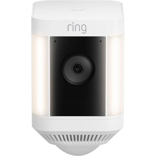 Ring Spotlight Cam Plus - Battery - Two-Way Talk - Color Night Vision - Security Siren - White - 2022 Release  B09JZ5BG26