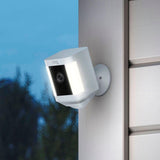 Ring Spotlight Cam Plus - Battery - Two-Way Talk - Color Night Vision - Security Siren - White - 2022 Release  B09JZ5BG26
