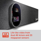 Poly - Studio X70 Video Bar for Large Conference Rooms Poly (Plantronics + Polycom) - Premium 4K Audio & Video Conferencing Solution - Camera, Speakers, & Microphones - Works w/Teams, Zoom (Certified)