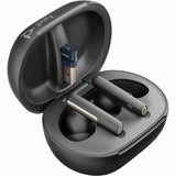 Poly Voyager Free 60+ UC M Carbon Black Earbuds +BT700 USB-C Adapter +Touchscreen Charge Case (7Y8H0AA)