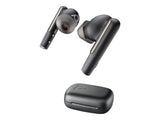 HP Poly Voyager Free 60 UC Earset Microsoft Teams Certification Google Assistant, Siri Stereo Color Carbon Black Model 7Y8L8AA